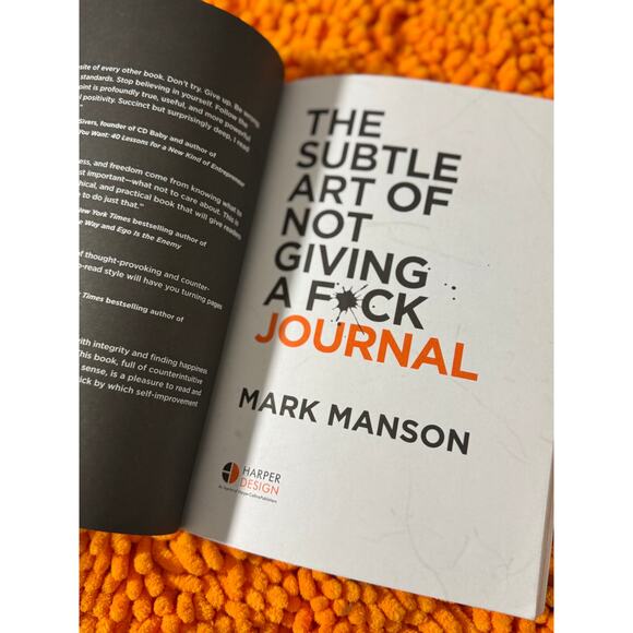 The Subtle Art of Not Giving a F*ck Journal Paperback – May 3, 2022 Humor - Picture 2 of 4